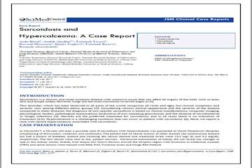 Sarcoidosis and Hypercalcemia: A Case Report